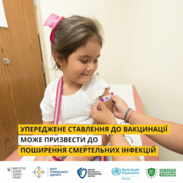 УПЕРЕДЖЕНЕ СТАВЛЕННЯ ДО ВАКЦИНАЦІЇ МОЖЕ ПРИЗВЕСТИ ДО ПОШИРЕННЯ ІНФЕКЦІЙ
