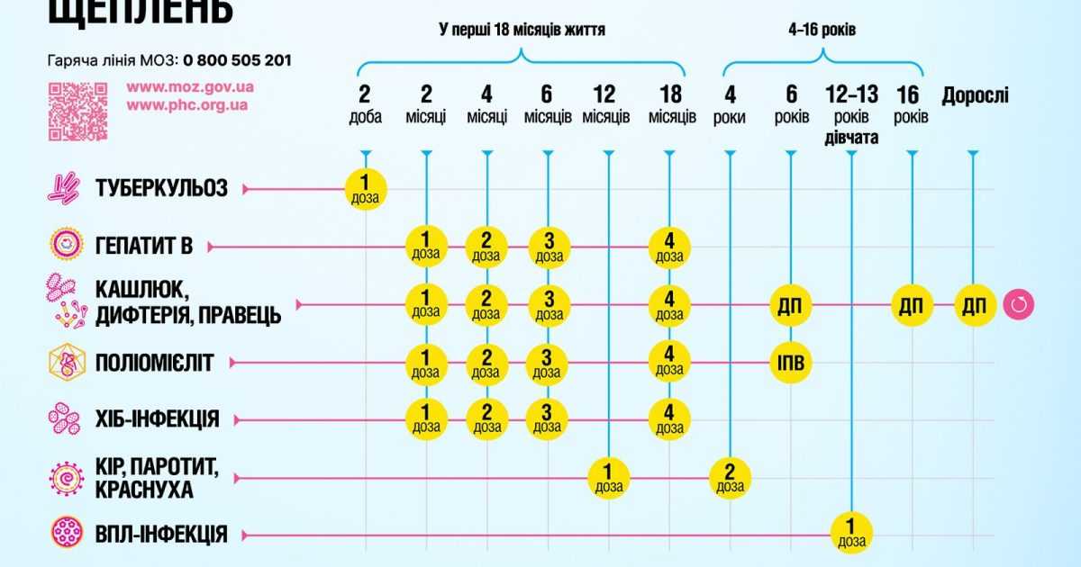 Календар щеплень-2026: ключові зміни