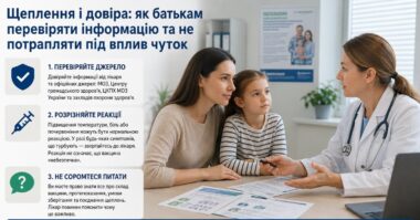 Щеплення і довіра: як батькам перевіряти інформацію та не потрапляти під вплив чуток Щеплення і довіра: як батькам перевіряти інформацію та не потрапляти під вплив чуток