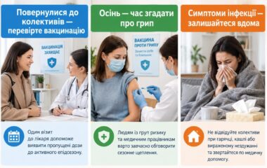 Три коротких повідомлення щодо вакцинації