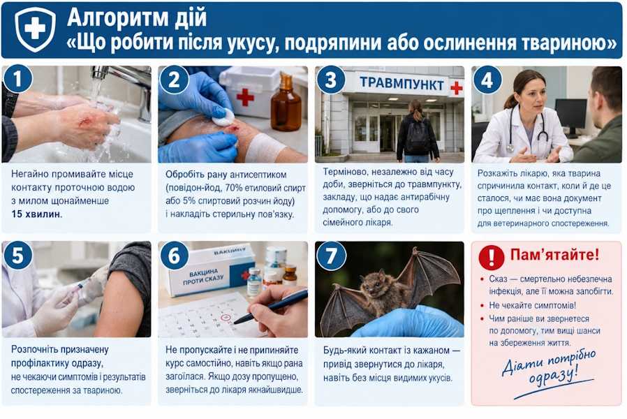 Антирабічна допомога після укусу тварини: коли вакцинація рятує життя